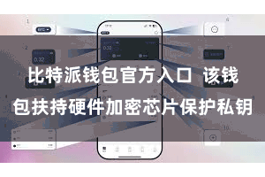 比特派钱包官方入口 该钱包扶持硬件加密芯片保护私钥