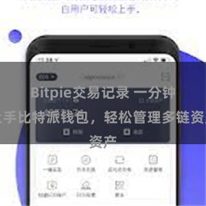 Bitpie交易记录 一分钟上手比特派钱包，轻松管理多链资产