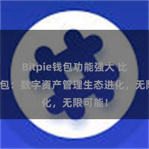 Bitpie钱包功能强大 比特派钱包：数字资产管理生态进化，无限可能！