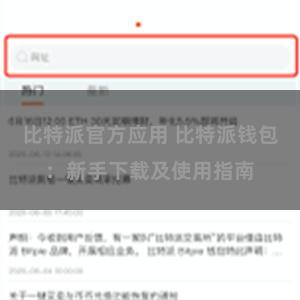 比特派官方应用 比特派钱包：新手下载及使用指南