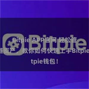 Bitpie APP官网 轻松管理多链资产，教你如何快速上手Bitpie钱包！