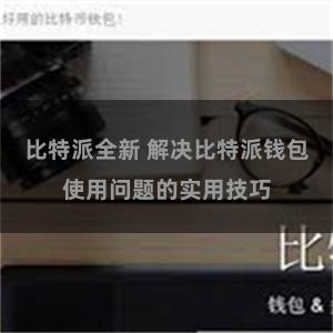 比特派全新 解决比特派钱包使用问题的实用技巧