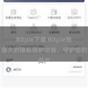 Bitpie下载 Bitpie钱包：强大的隐私保护功能，守护您的资产