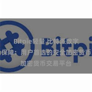 Bitpie轻量 比特派数字资产安全保障：用户首选的安全加密货币交易平台