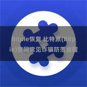 Bitpie恢复 比特派(Bitpie)官网常见诈骗防范提醒