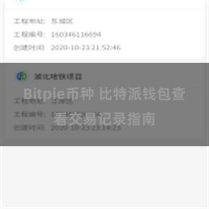 Bitpie币种 比特派钱包查看交易记录指南