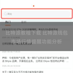 比特派教程下载 比特派钱包市场行情提醒功能分析