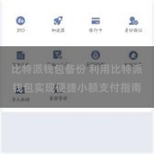 比特派钱包备份 利用比特派钱包实现便捷小额支付指南