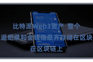 比特派Web3资产  整个的往返纪录和金钱信息齐存储在区块链上